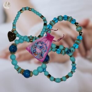 Set de bracelets breloques cœur