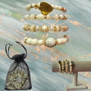 bracelet blanc été femme