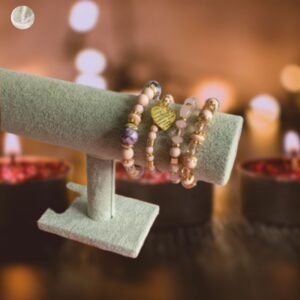 Bracelet bohème avec pendentif cœur