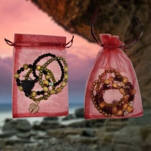 bijoux multicouches bois