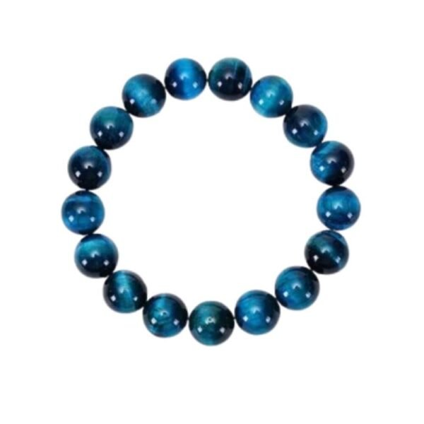 Bracelet en Pierre d’Oeil de Tigre Bleu