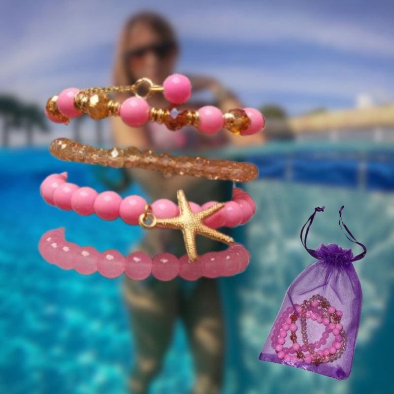 Set Bracelets en Perles Océanique Bohème