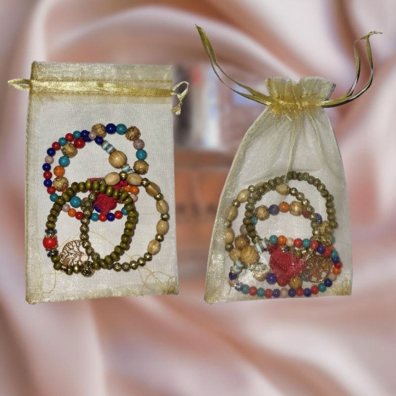 set 4 bracelets bohème