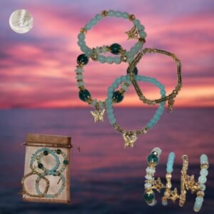 bracelet multi-rang papillon chic